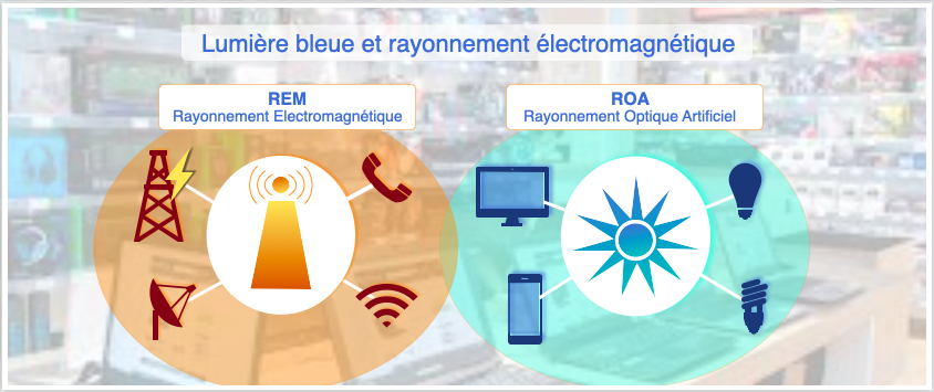 effet de lumière bleue png